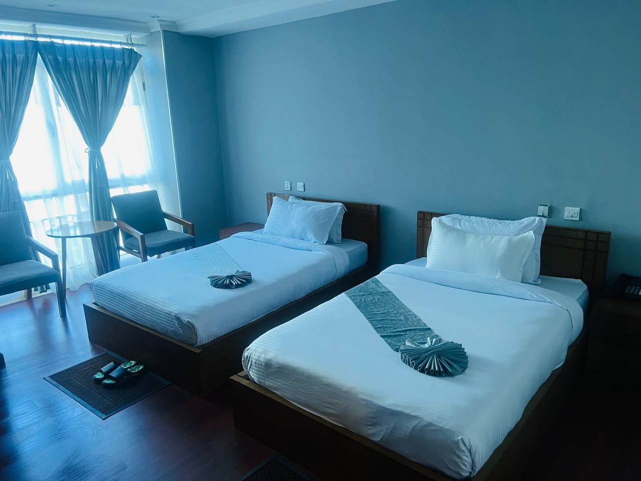 Traditional king at Burqito International Hotel in Hawassa